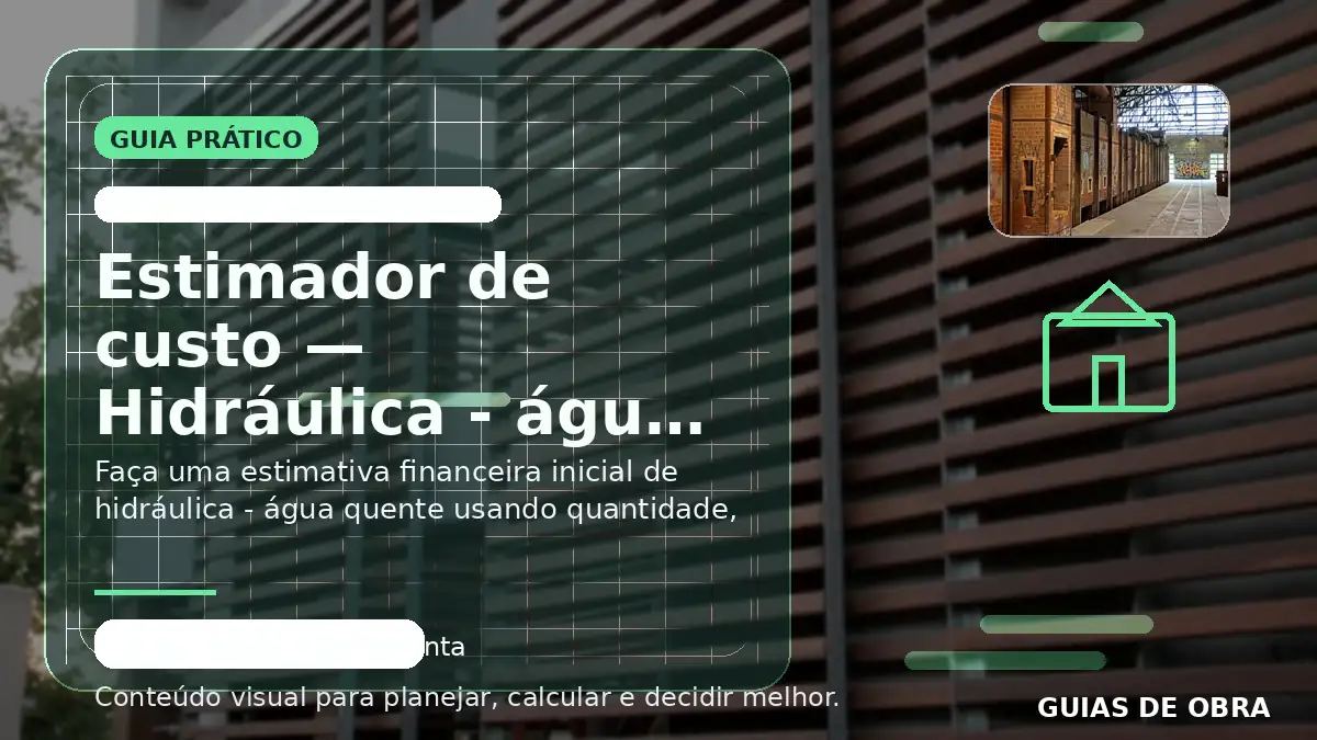 Hidráulica - água quente