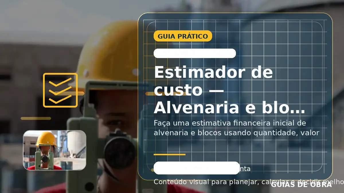 Alvenaria e blocos