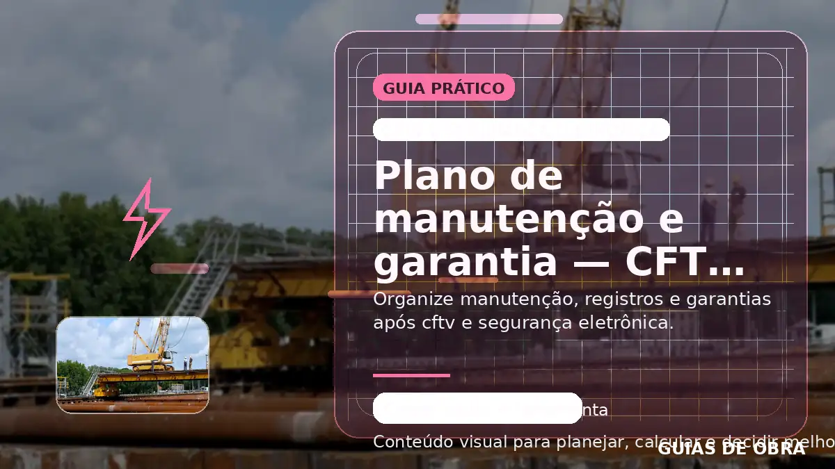 CFTV e segurança eletrônica