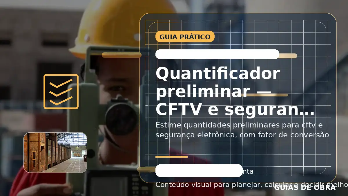 CFTV e segurança eletrônica