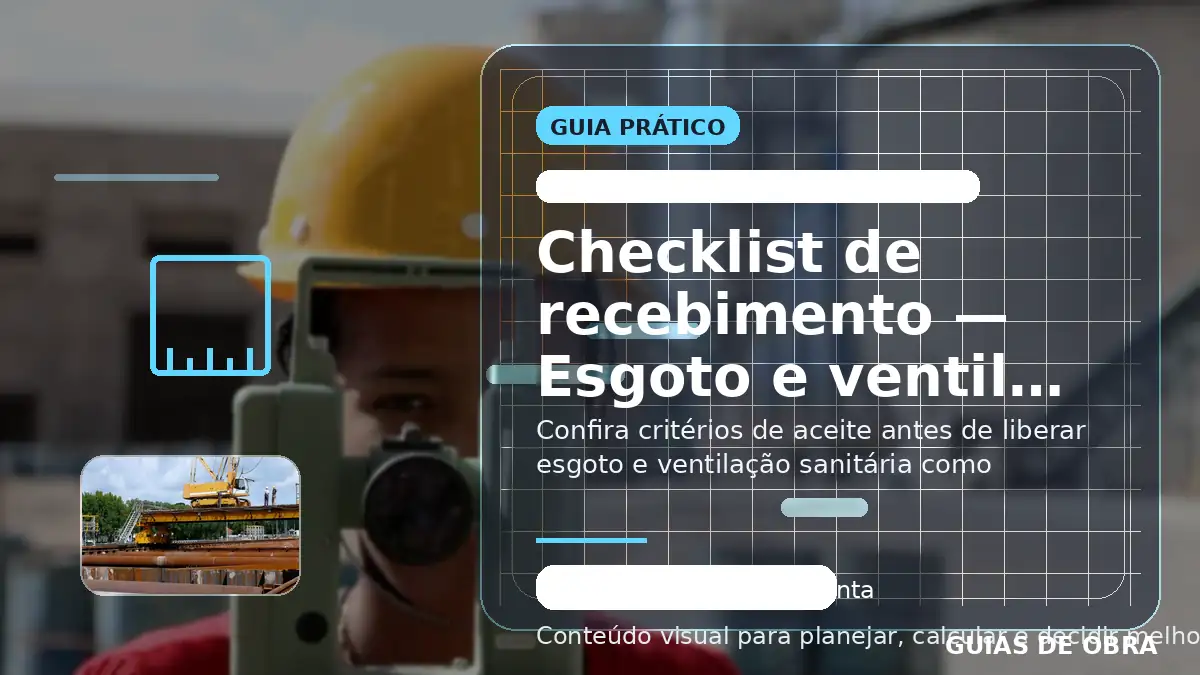 Esgoto e ventilação sanitária