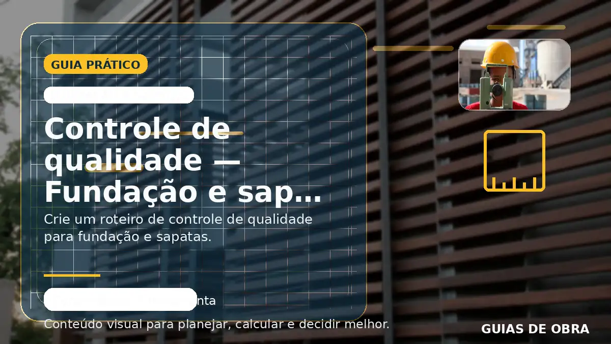 Fundação e sapatas