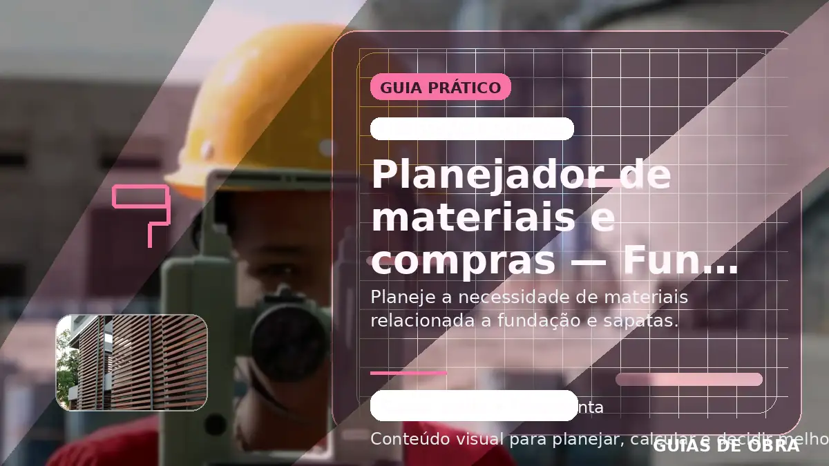 Fundação e sapatas