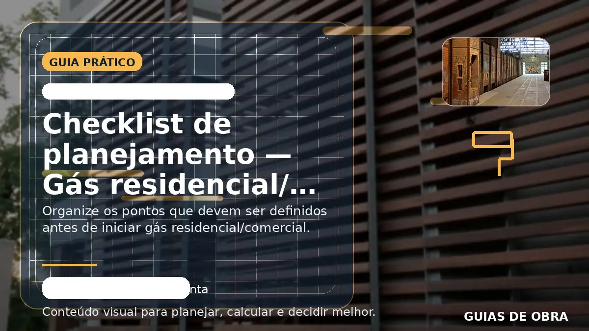 Gás residencial/comercial