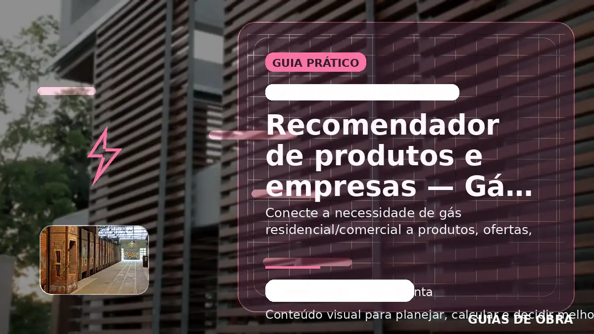 Gás residencial/comercial
