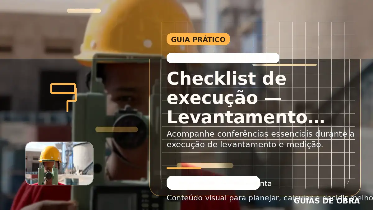 Levantamento e medição