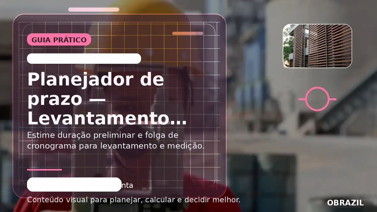 Levantamento e medição