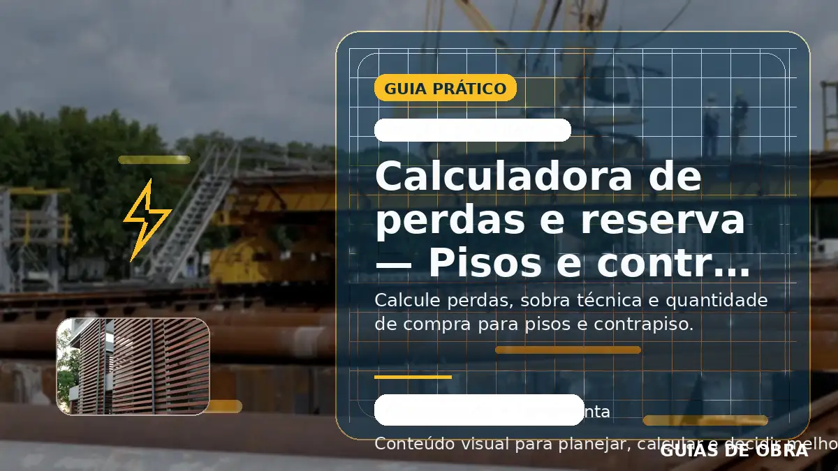 Pisos e contrapiso