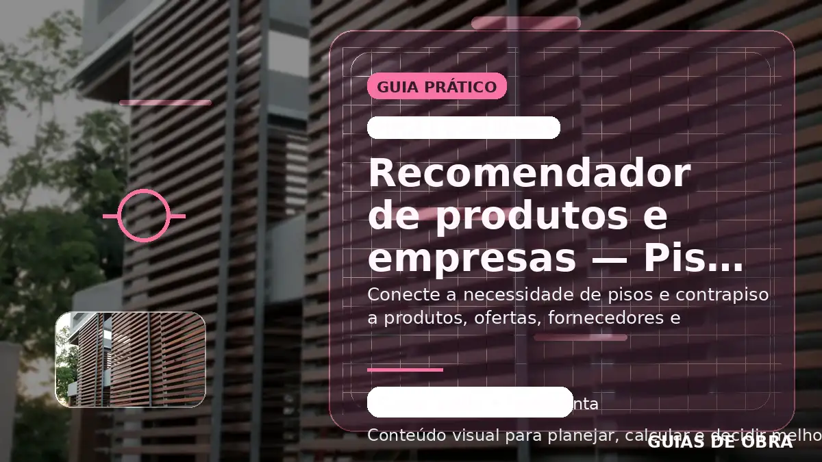 Pisos e contrapiso