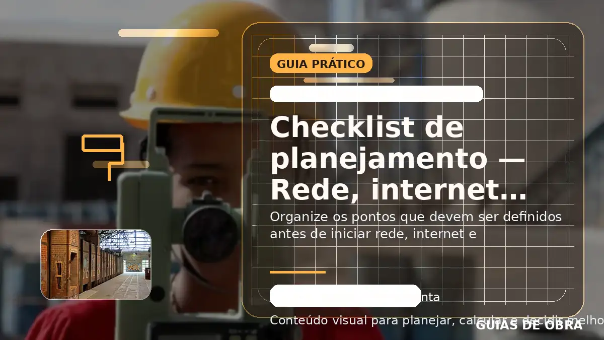 Rede, internet e cabeamento