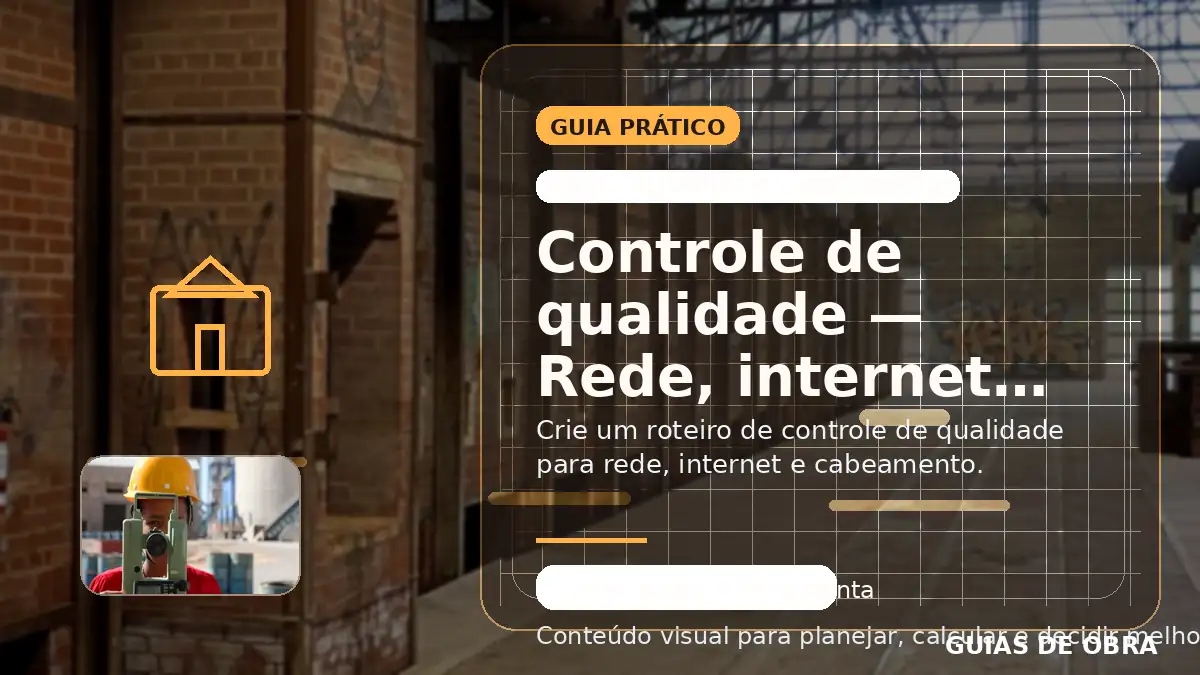 Rede, internet e cabeamento