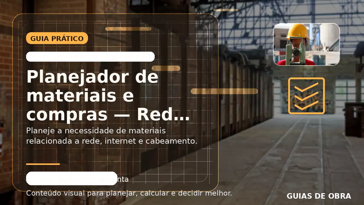 Rede, internet e cabeamento
