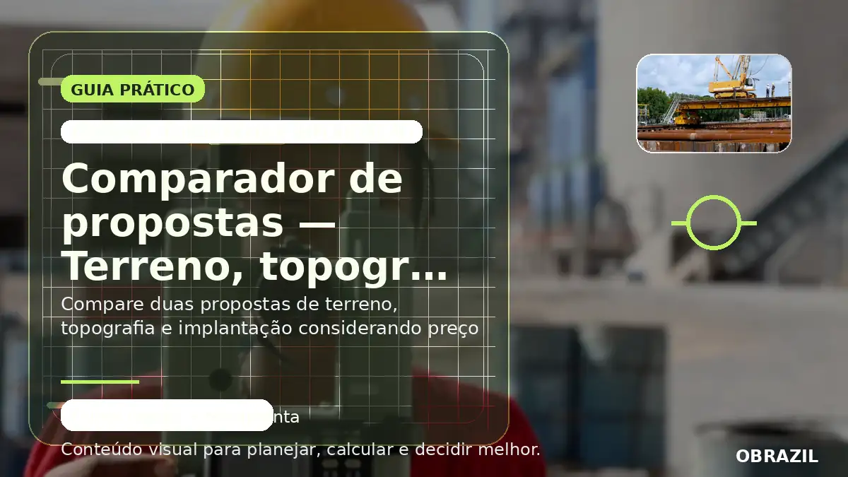Terreno, topografia e implantação
