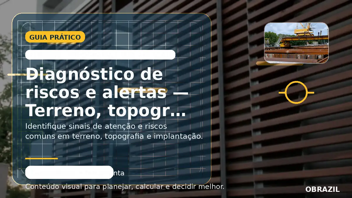 Terreno, topografia e implantação
