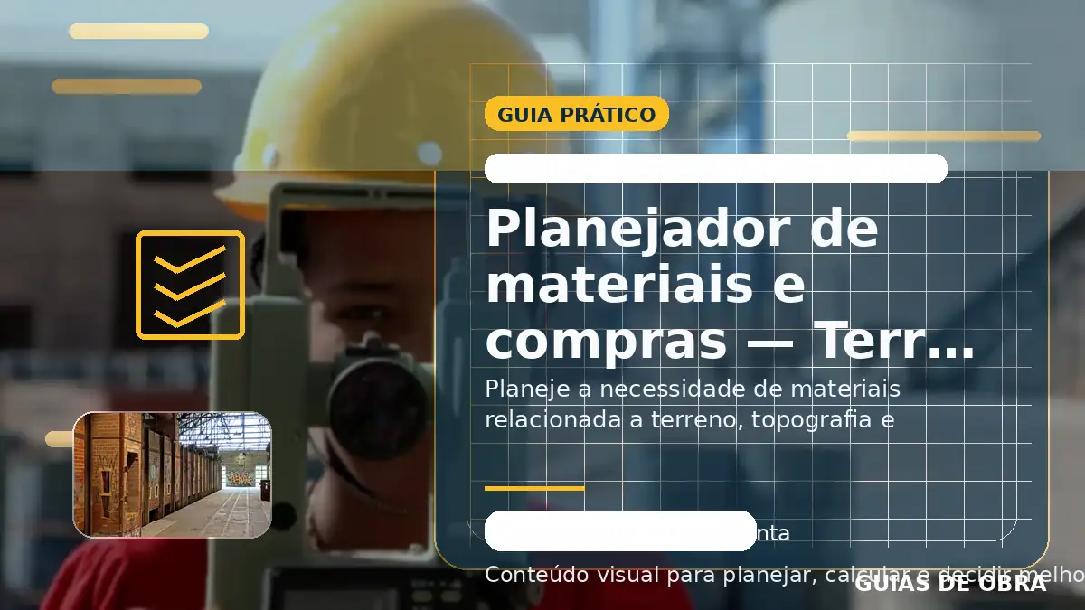 Terreno, topografia e implantação