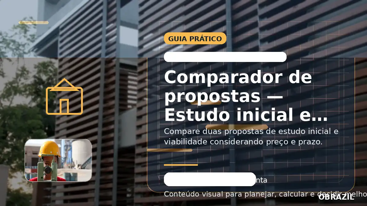 Estudo inicial e viabilidade
