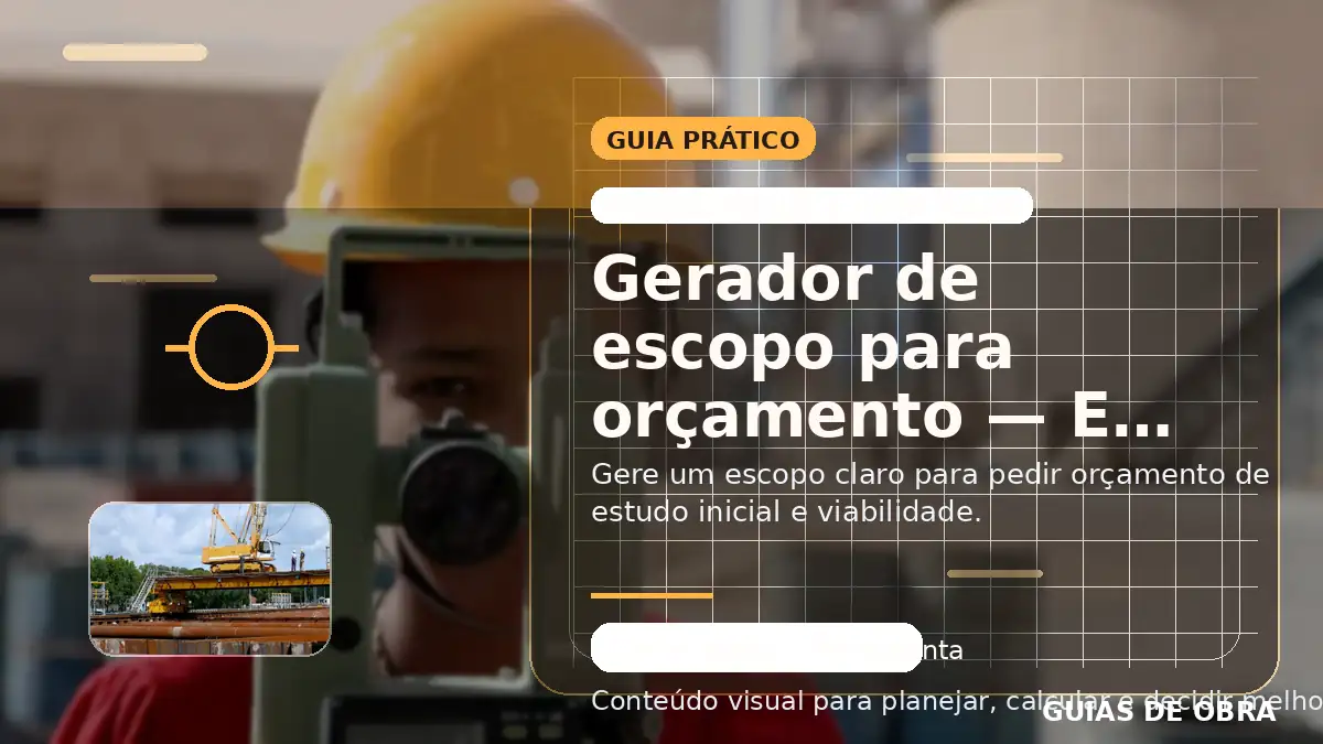 Estudo inicial e viabilidade